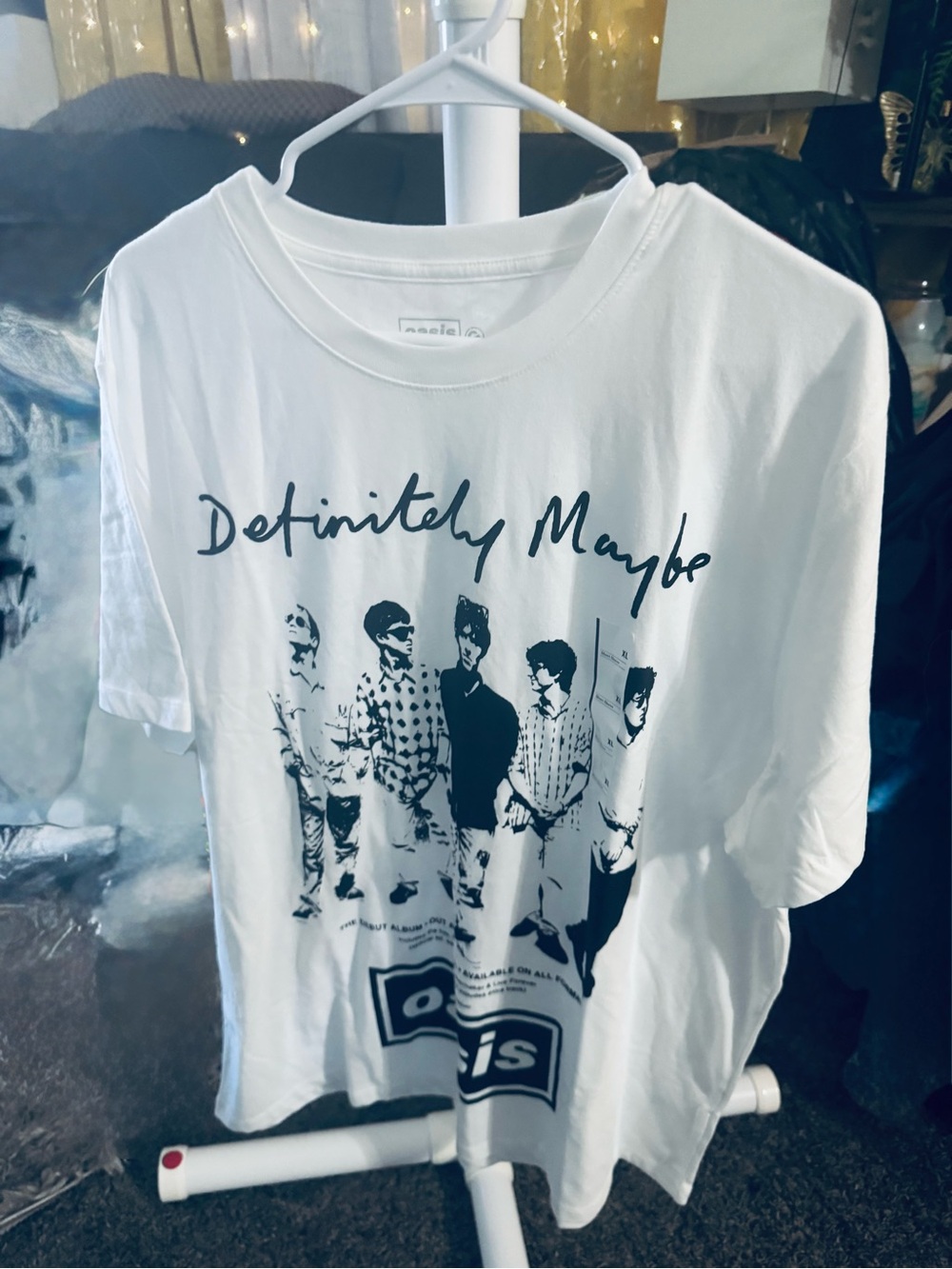 White 'Definitely Maybe' Graphic Tee - Unbranded